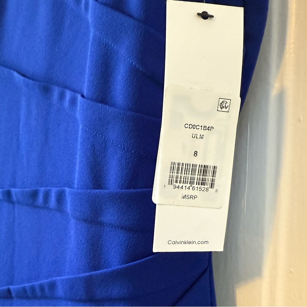 Calvin Klein Royal Blue Midi Dress - Picture 3 of 5